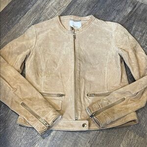 Mango Leather Jacket xs
